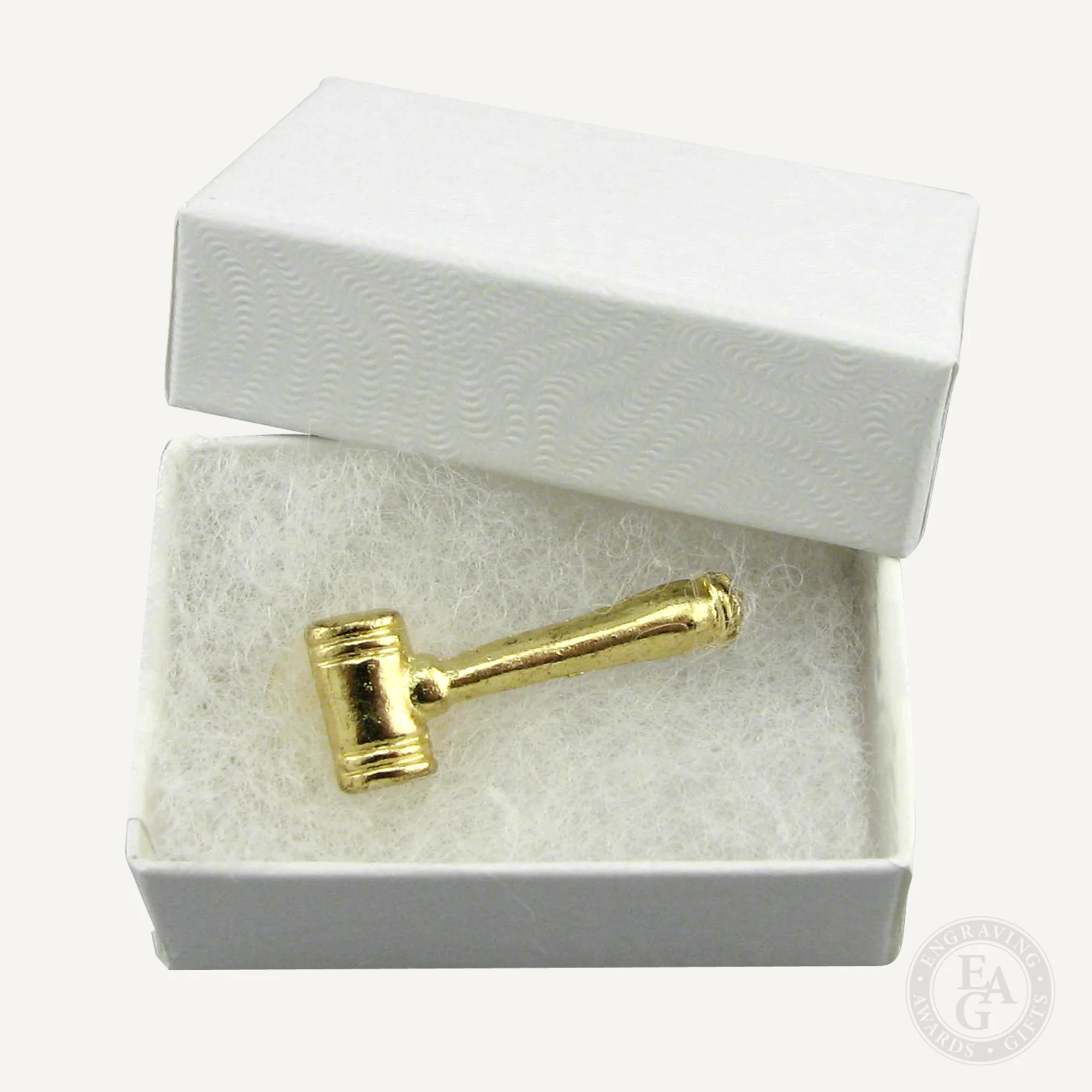 1-1/16" x 7/16" Gavel Lapel Pins - Image 2