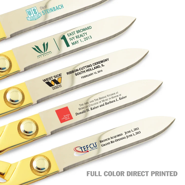 10-1/2" Ceremonial Ribbon Cutting Scissors - Image 11
