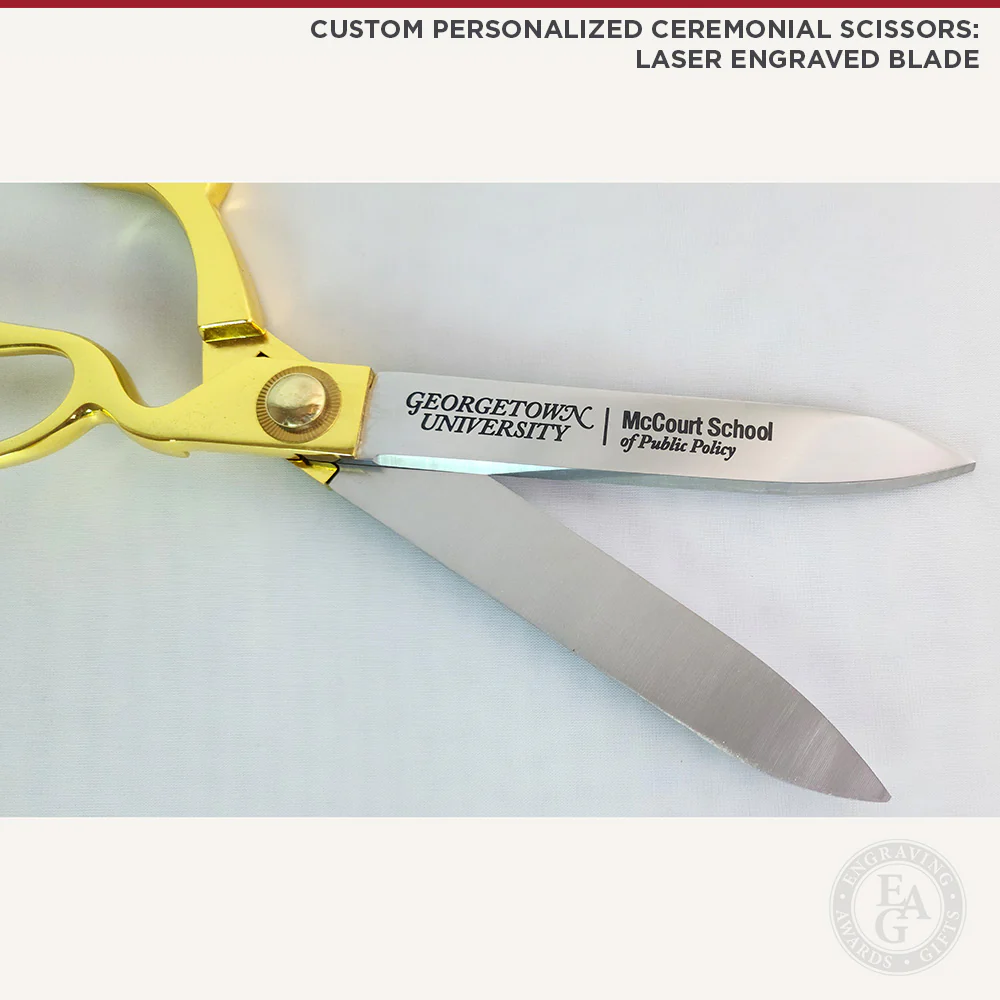 10-1/2" Ceremonial Ribbon Cutting Scissors - Image 13