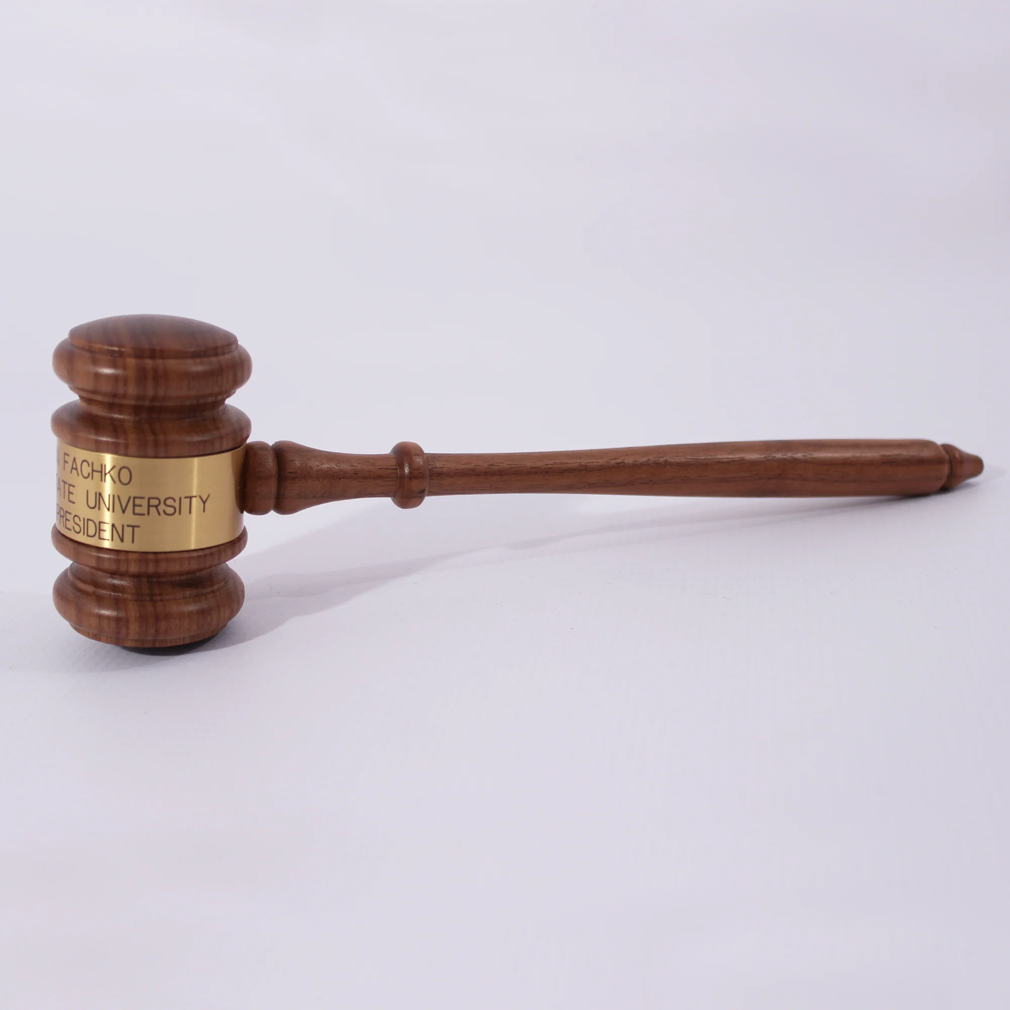 10-1/2" Deluxe Walnut Finish Gavel with Gift Box - Image 6
