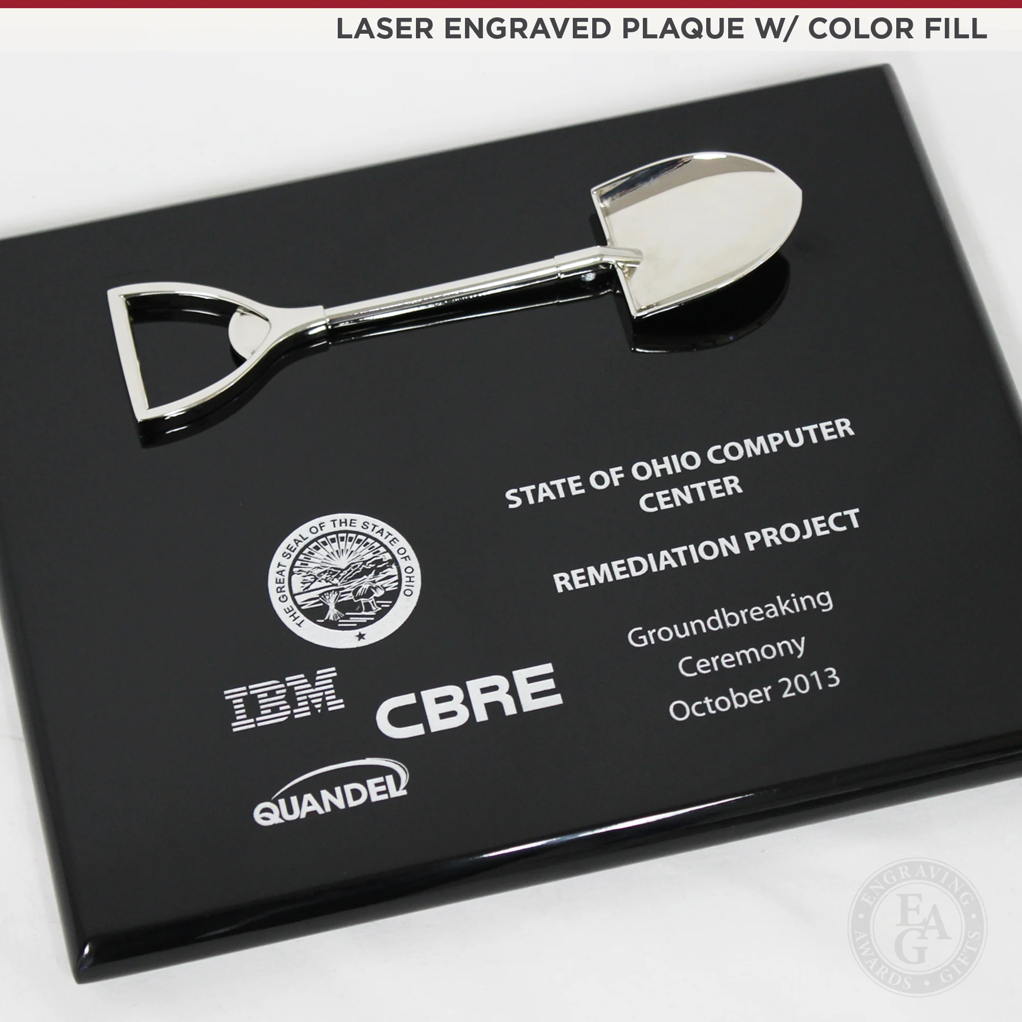10" x 8" Miniature Shovel Plaque - Image 4