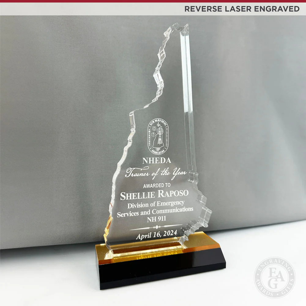 12" New Hampshire Acrylic Award - Image 5