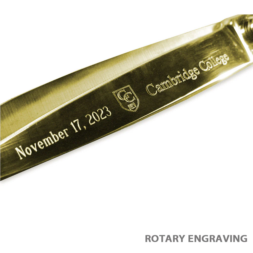 15" Gold Plated Ceremonial Ribbon Cutting Scissors - Image 12
