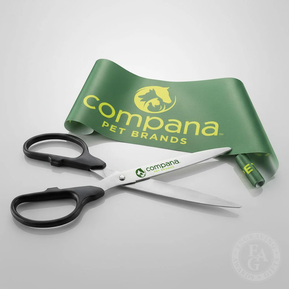 36" Black Ribbon Cutting Scissors with Silver Blades - Image 17