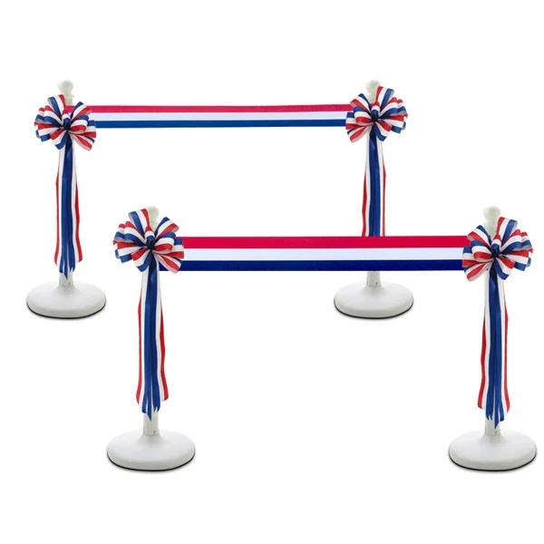 4" to 6" Wide RED/WHITE/BLUE Satin Ceremonial Ribbon - Image 5