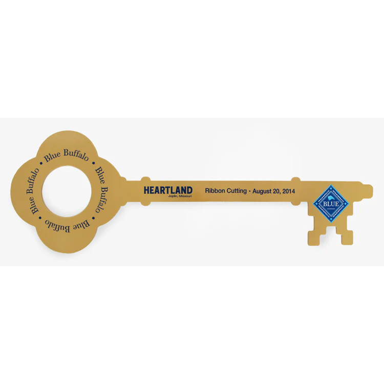 2 Foot Giant Ceremonial Key to the City - Gold Finish with Cut-Out Head - Image 6