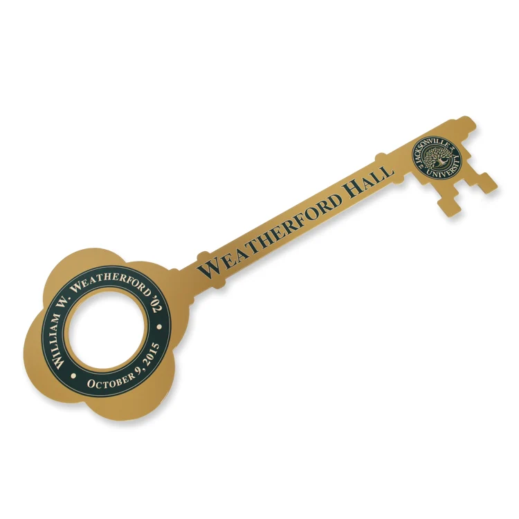 2 Foot Giant Ceremonial Key to the City - Gold Finish with Cut-Out Head - Image 8