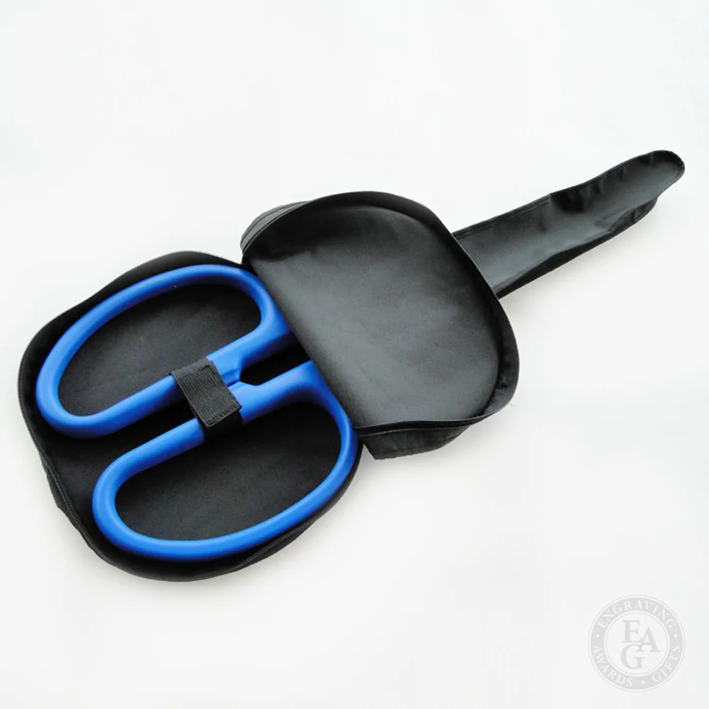 25" Blue Ribbon Cutting Scissors with Gold Blades - Image 14