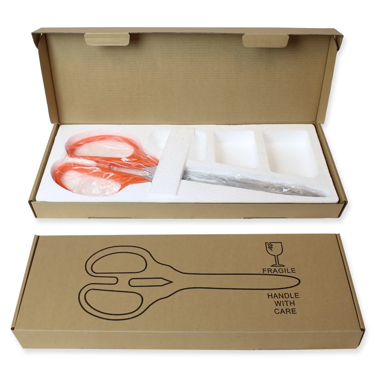25" Orange Ribbon Cutting Scissors with Silver Blades - Image 16