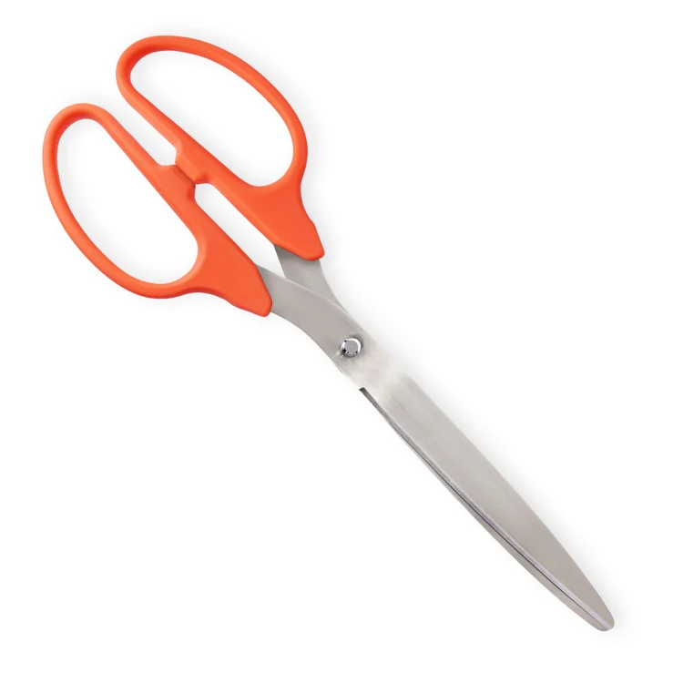 25" Orange Ribbon Cutting Scissors with Silver Blades - Image 4