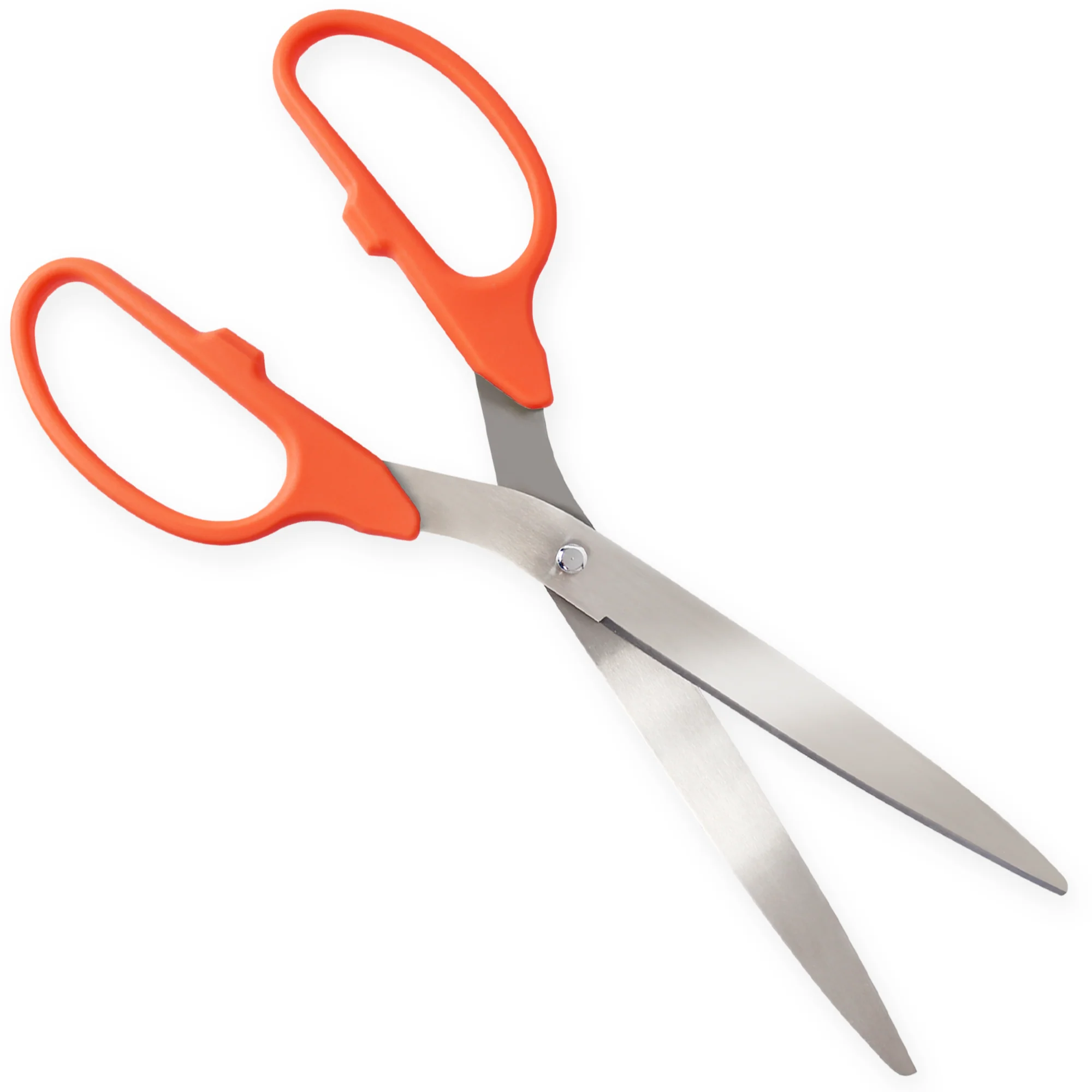 25" Orange Ribbon Cutting Scissors with Silver Blades - Image 5