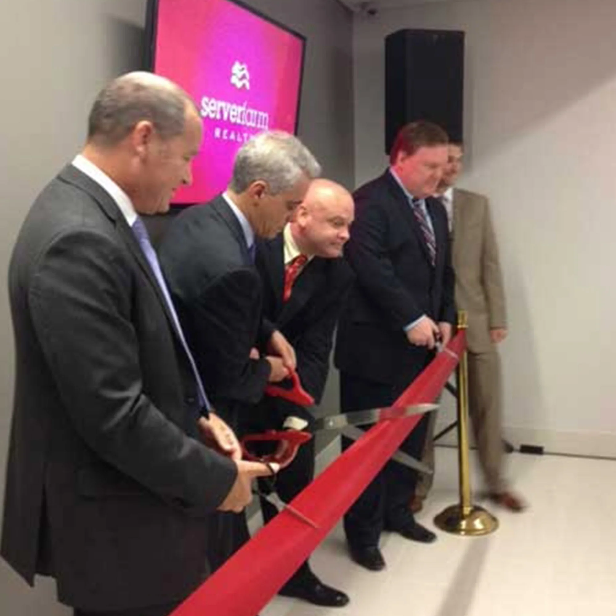 25" Red Ribbon Cutting Scissors with Silver Blades - Image 17