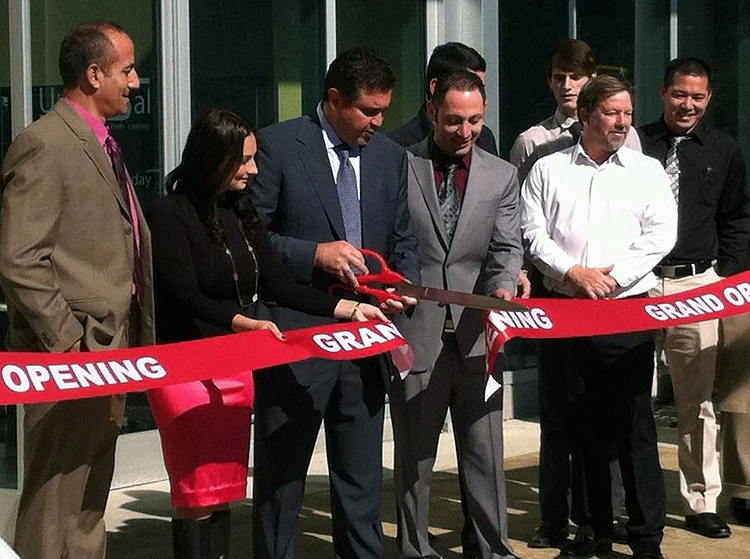 25" Red Ribbon Cutting Scissors with Silver Blades - Image 21