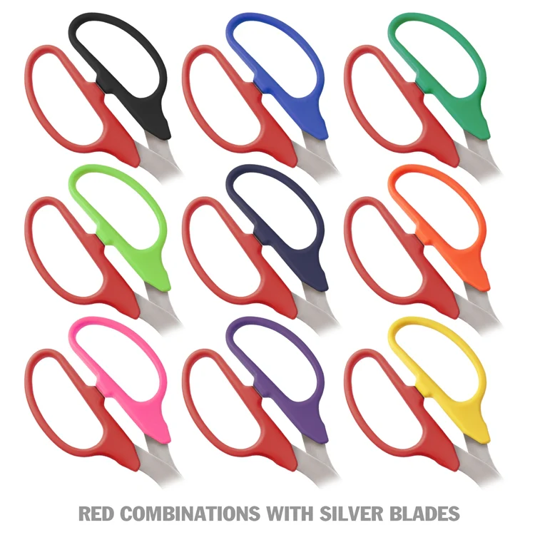 25" Two-Color Handle Ribbon Cutting Scissors with Silver Blades - Image 11