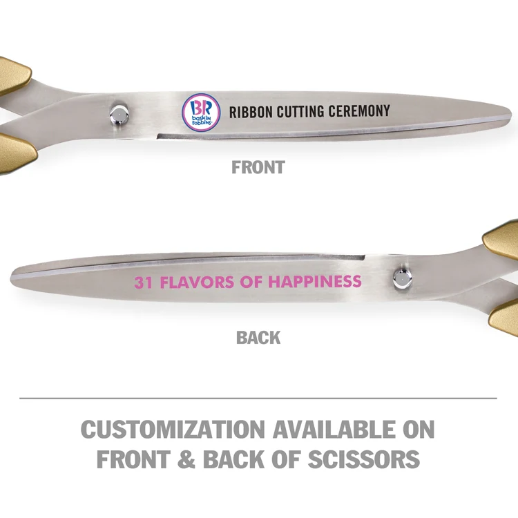 25" Two-Color Handle Ribbon Cutting Scissors with Silver Blades - Image 13