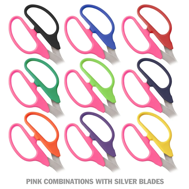 25" Two-Color Handle Ribbon Cutting Scissors with Silver Blades - Image 3