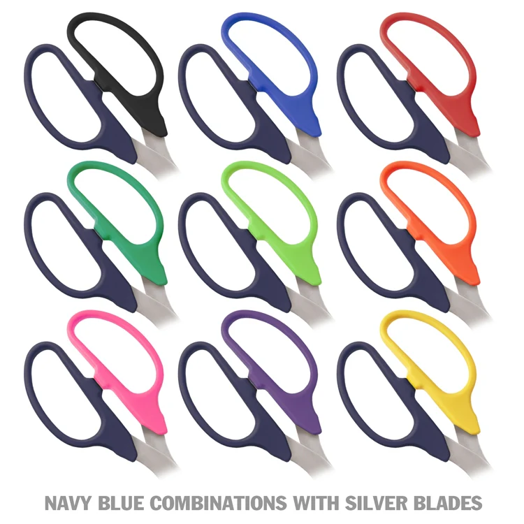 25" Two-Color Handle Ribbon Cutting Scissors with Silver Blades - Image 5
