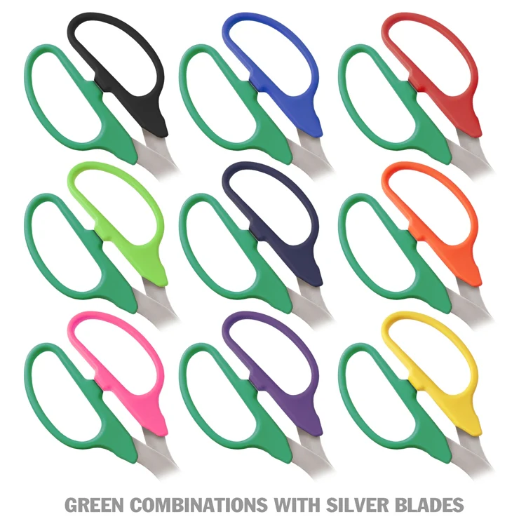 25" Two-Color Handle Ribbon Cutting Scissors with Silver Blades - Image 7
