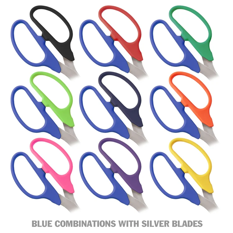25" Two-Color Handle Ribbon Cutting Scissors with Silver Blades - Image 8