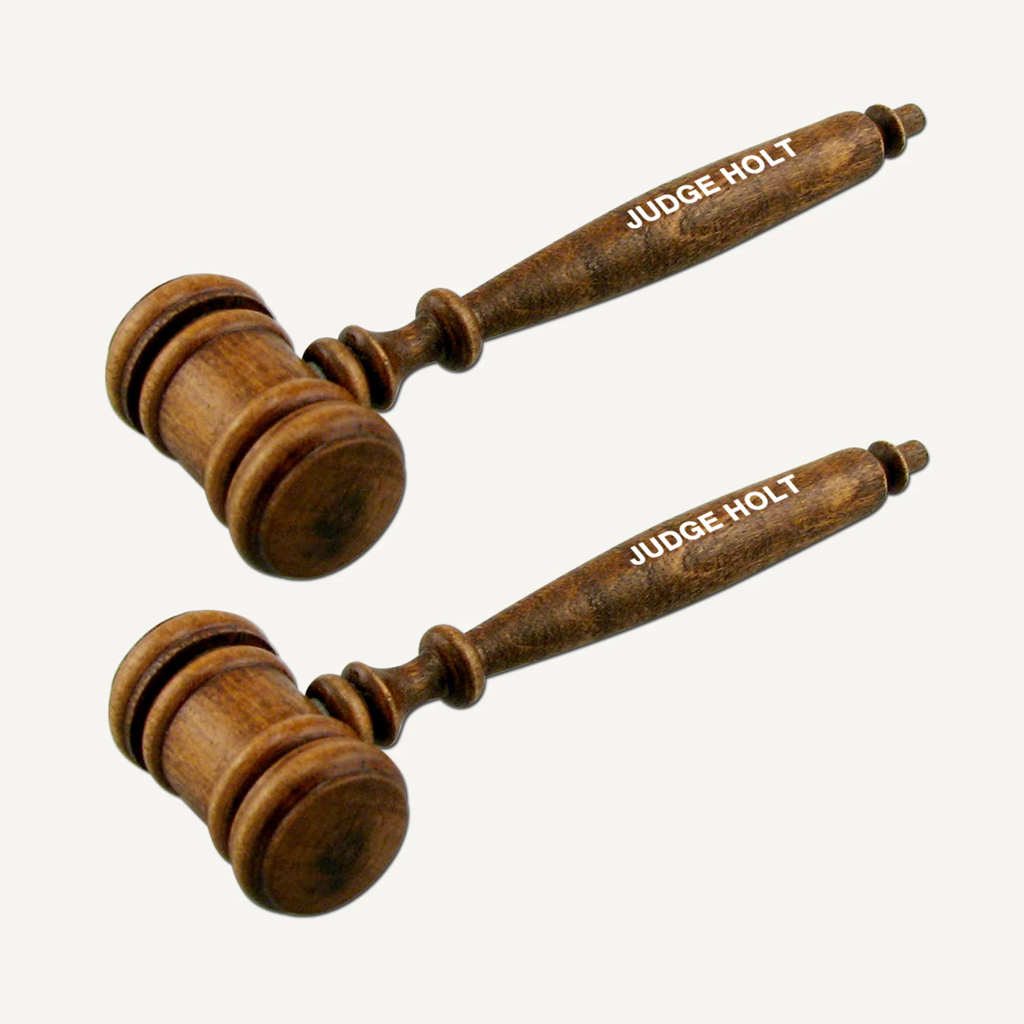 3-1/2" Walnut Finish Petite Style Miniature Gavels with Imprint