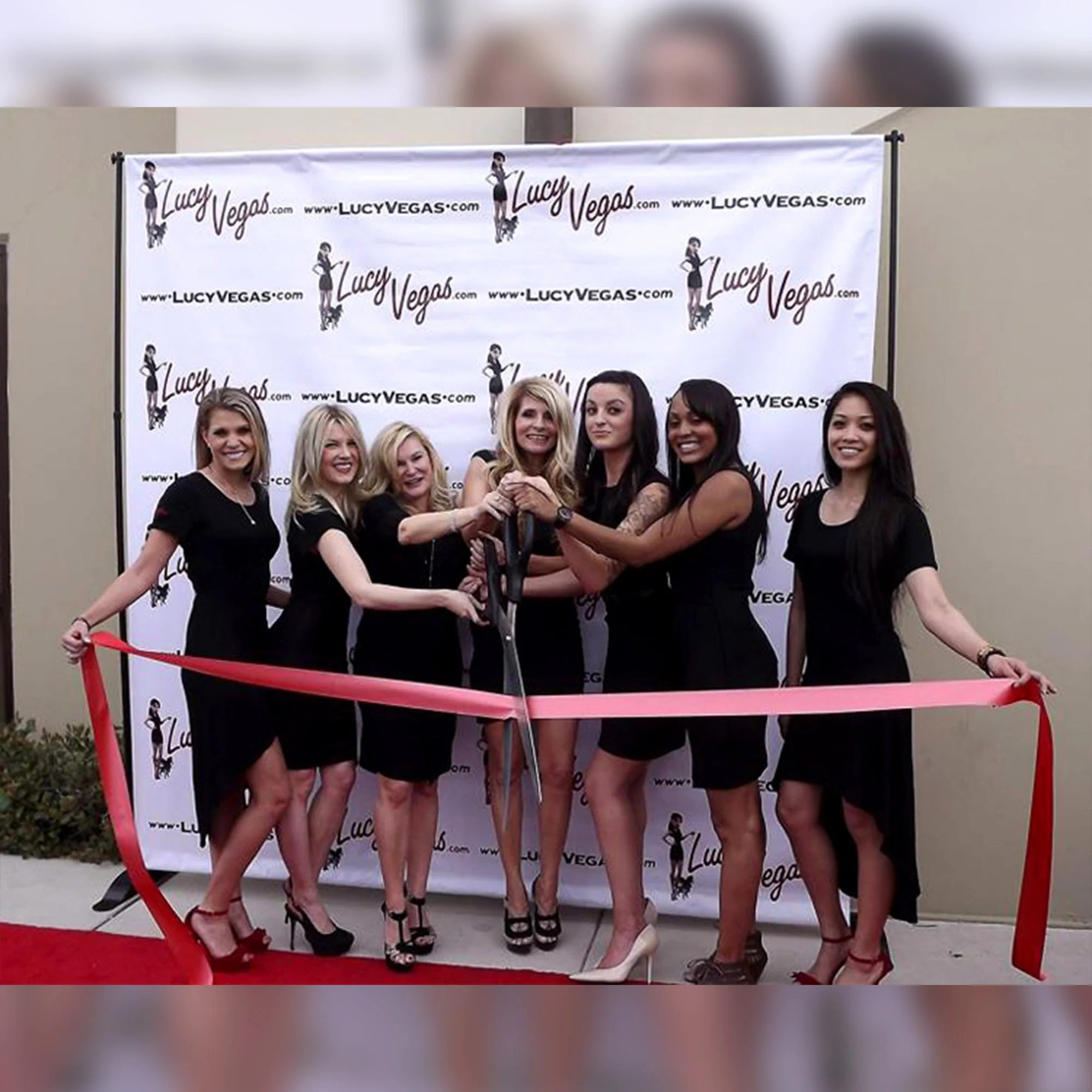 36" Black Ribbon Cutting Scissors with Silver Blades - Image 38