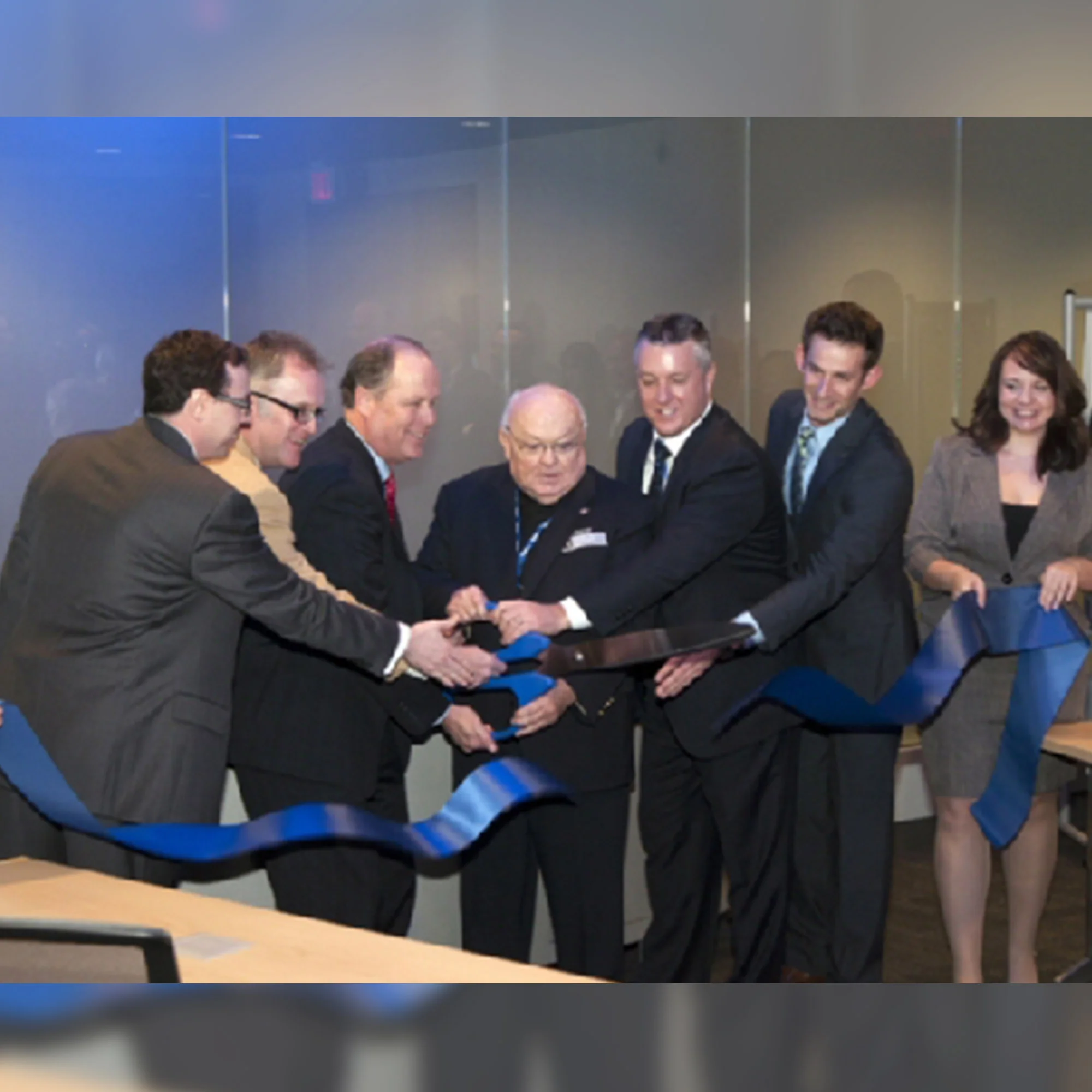 36" Blue Ribbon Cutting Scissors with Silver Blades - Image 33