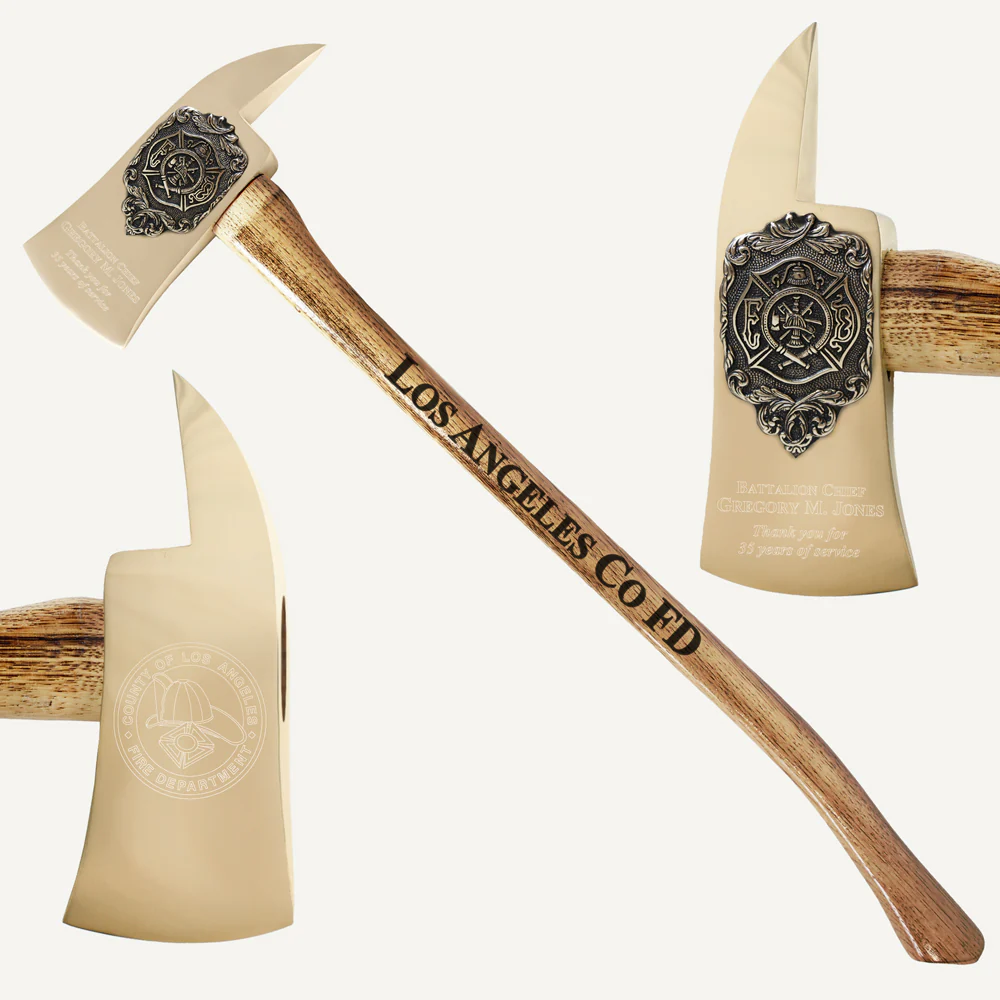 36" Cast Bronze Firefighter Retirement Axe