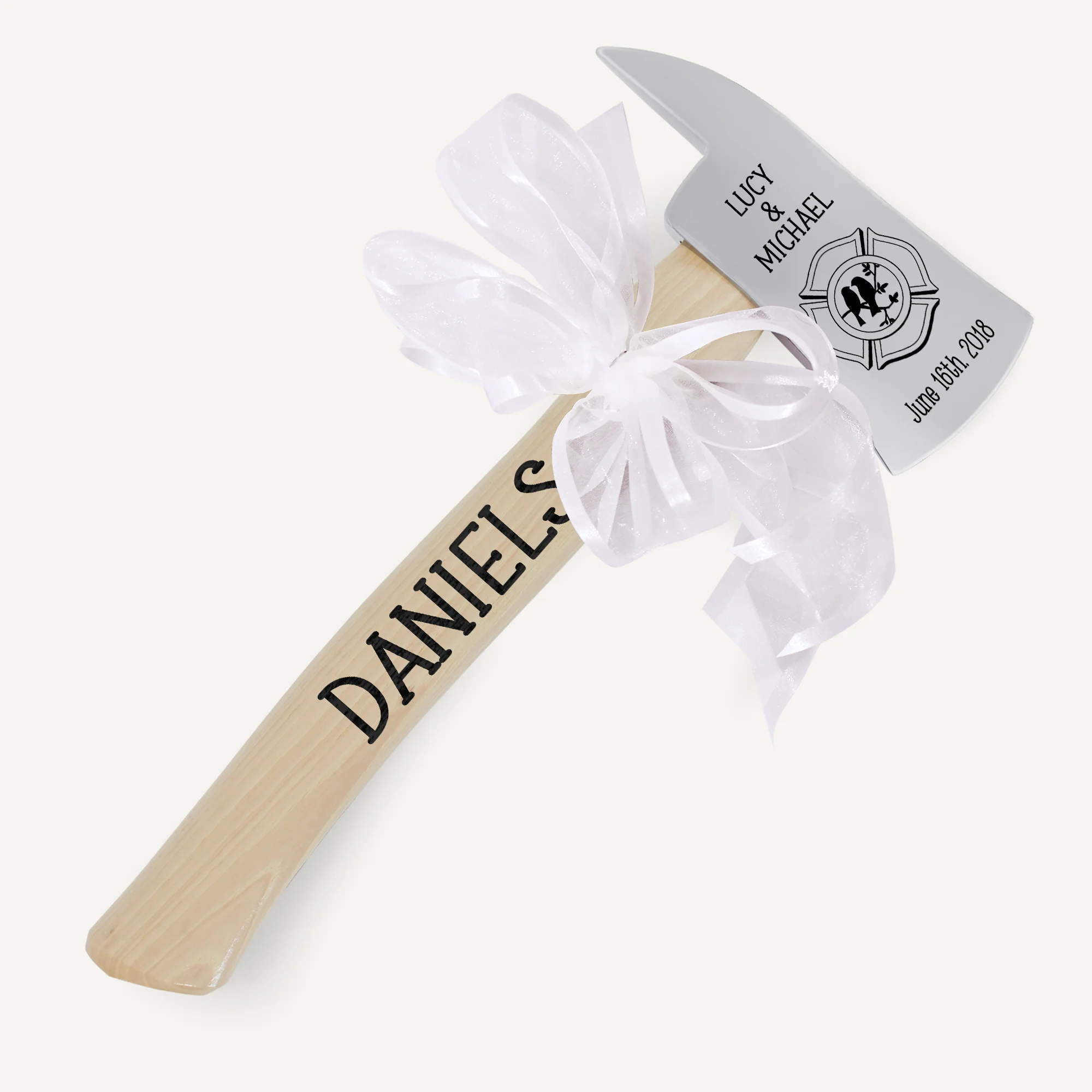 Small Firefighter Wedding Axe - Chrome - Image 6