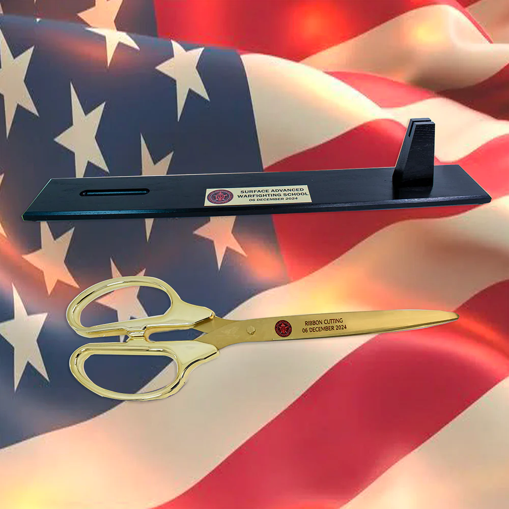 36" Gold Plated Ribbon Cutting Scissors with Gold Blades - Image 19