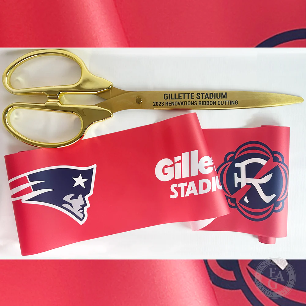 36" Gold Plated Ribbon Cutting Scissors with Gold Blades - Image 25