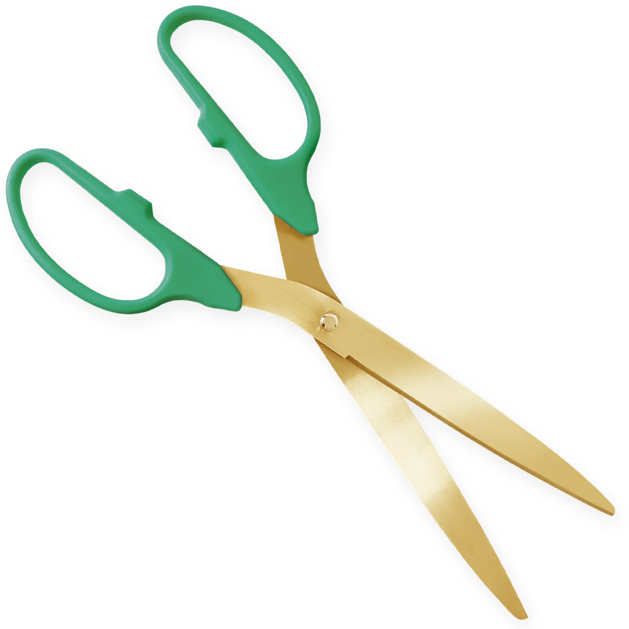 36" Green Ribbon Cutting Scissors with Gold Blades - Image 5