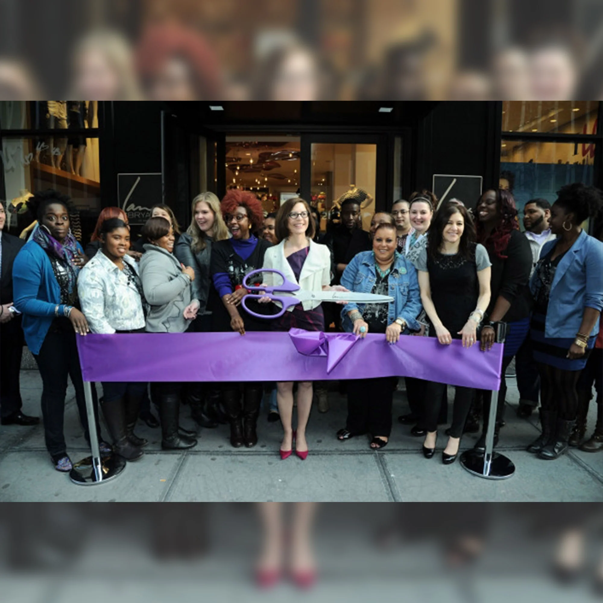 36" Purple Ribbon Cutting Scissors with Silver Blades - Image 16