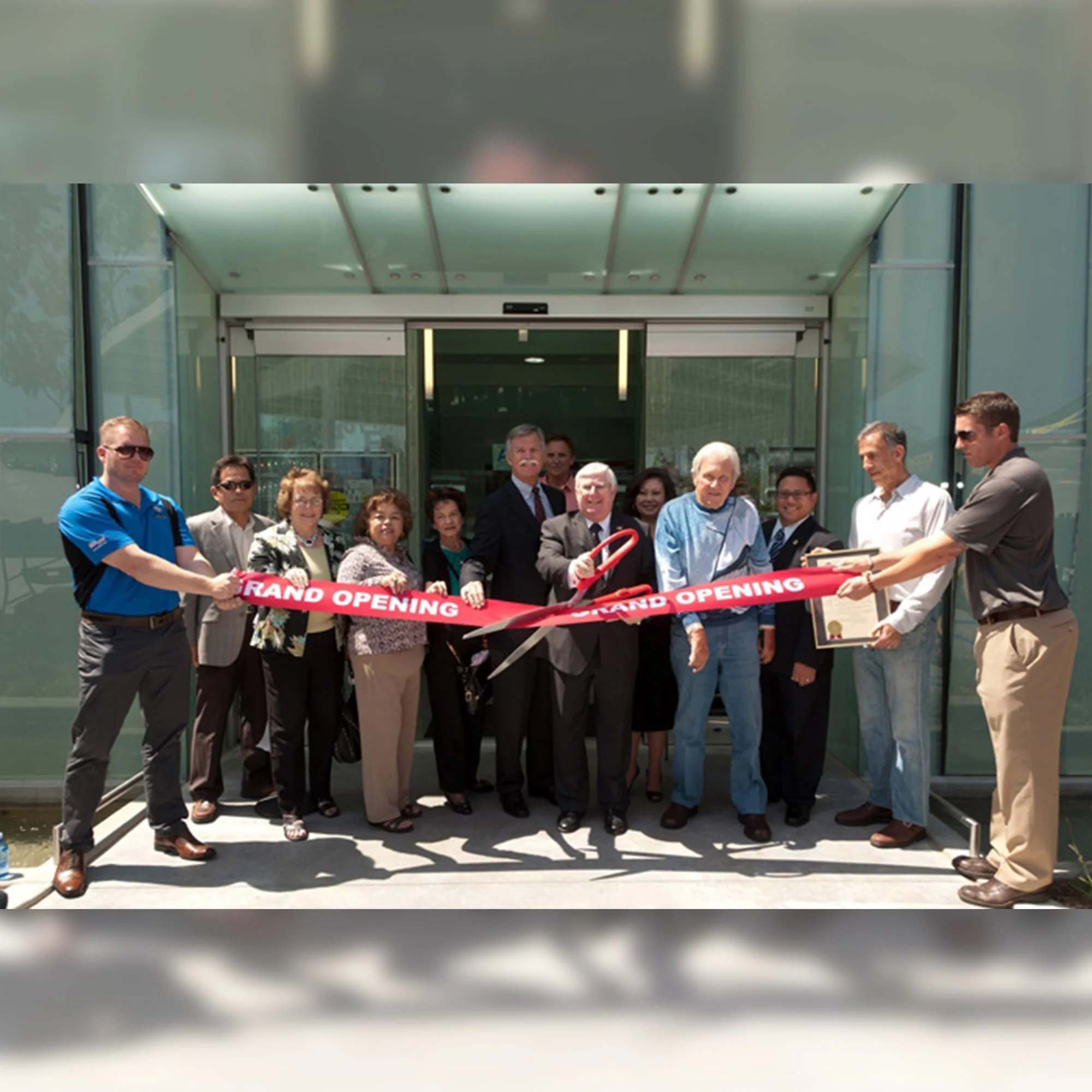 36" Red Ribbon Cutting Scissors with Silver Blades - Image 22