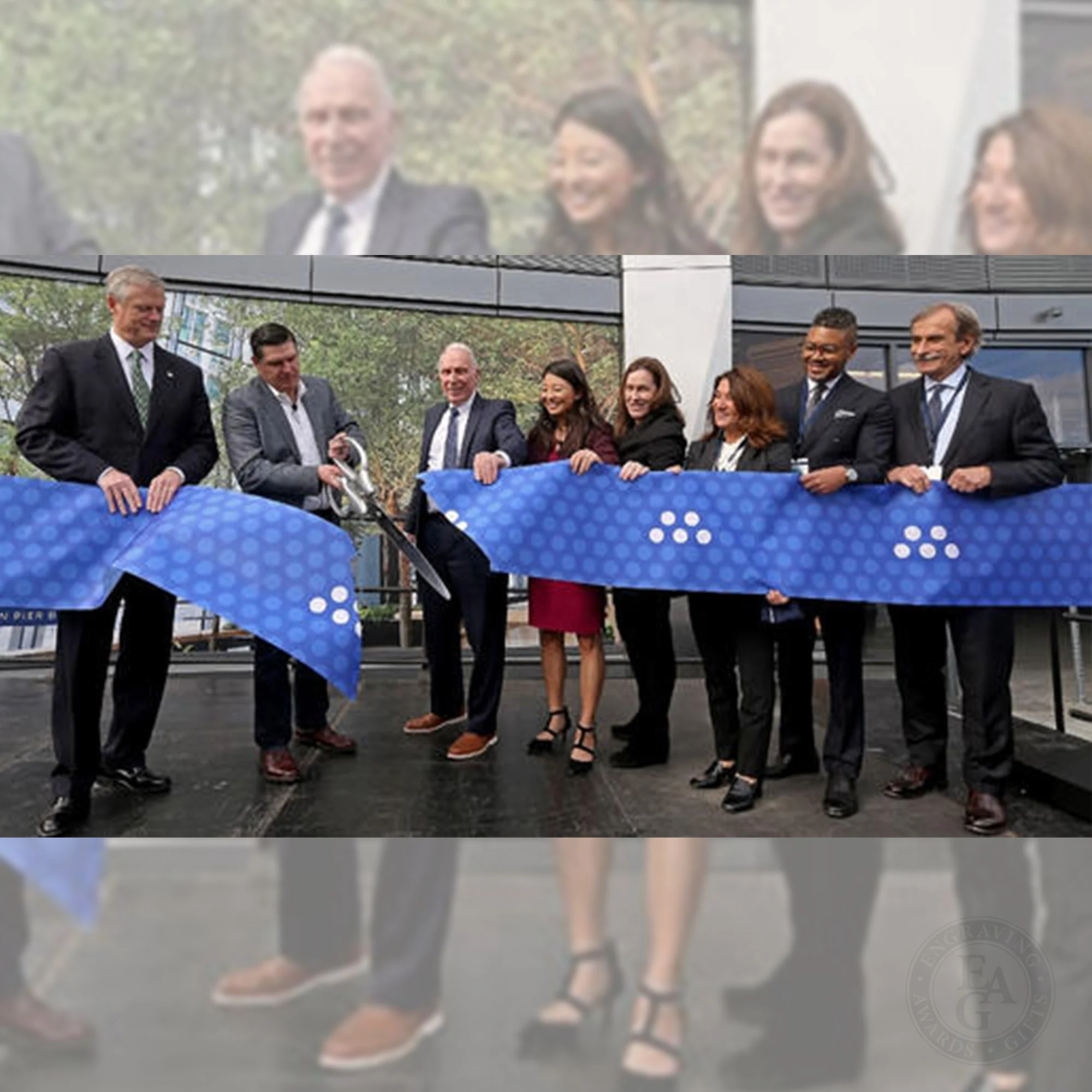 36" Silver Ribbon Cutting Scissors with Silver Blades - Image 17