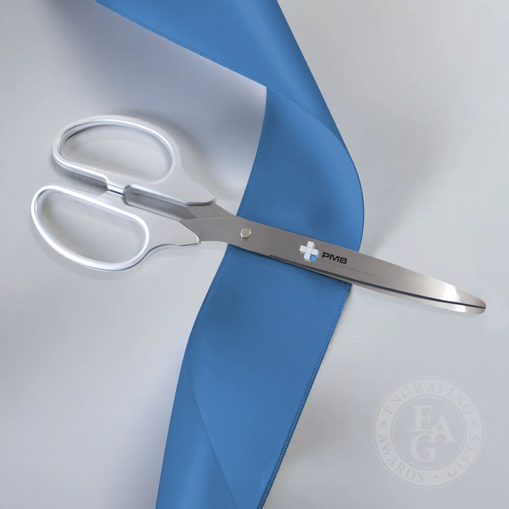 36" Silver Ribbon Cutting Scissors with Silver Blades - Image 18