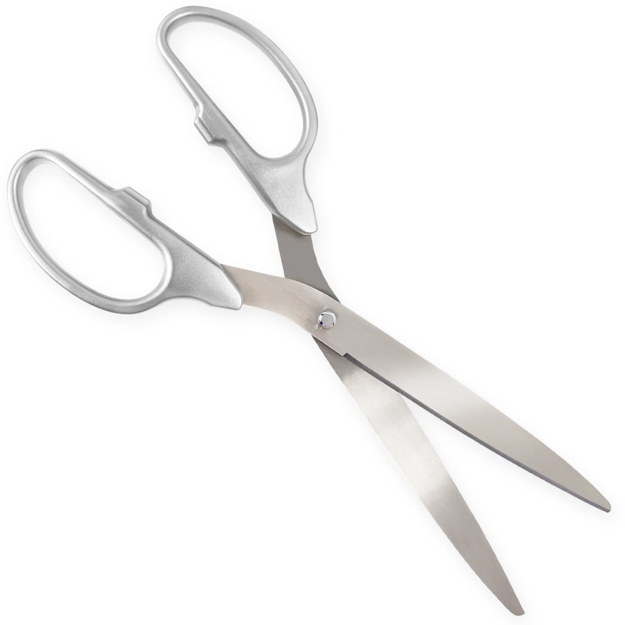 36" Silver Ribbon Cutting Scissors with Silver Blades - Image 6