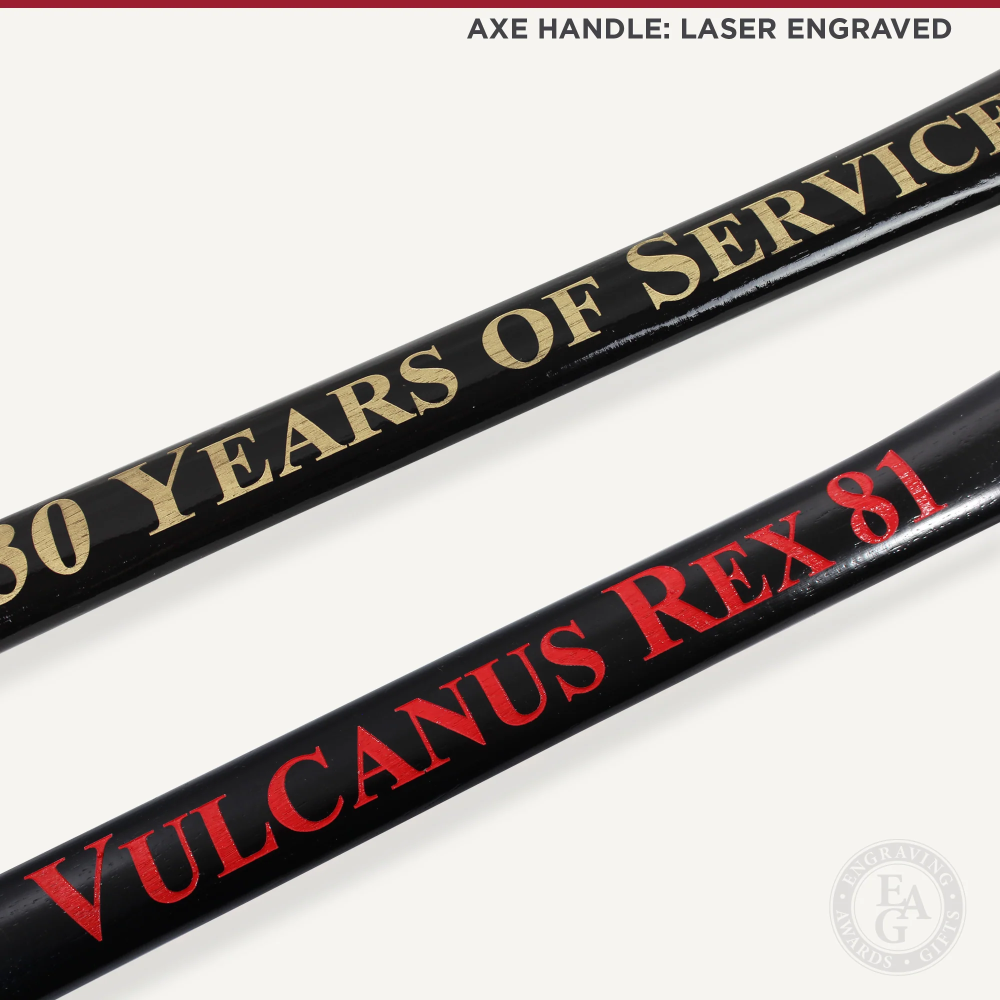 36" Gold Plated Ceremonial Firefighter Axe - Black - Image 11