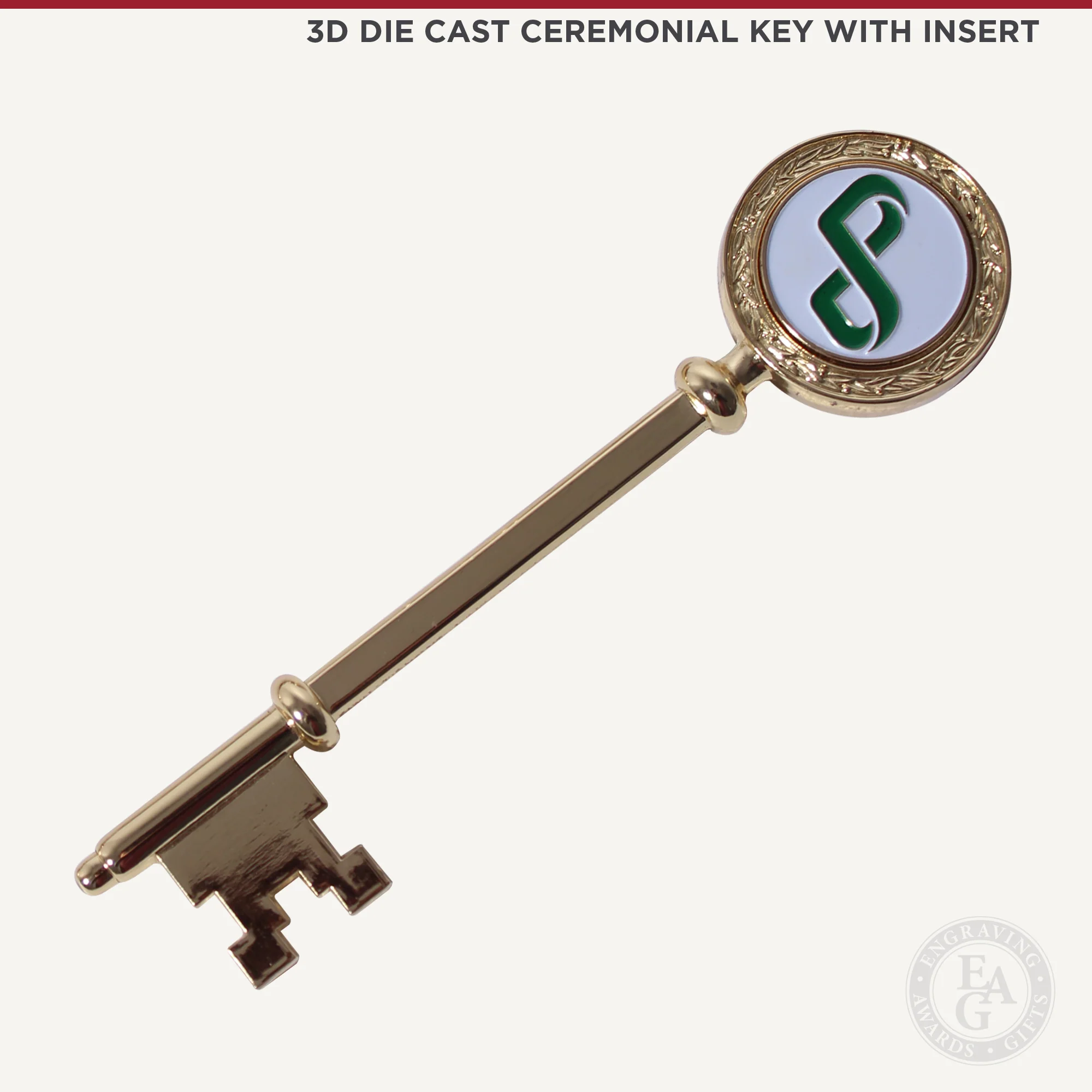 3D Die Cast Ceremonial Key with Insert - Image 7
