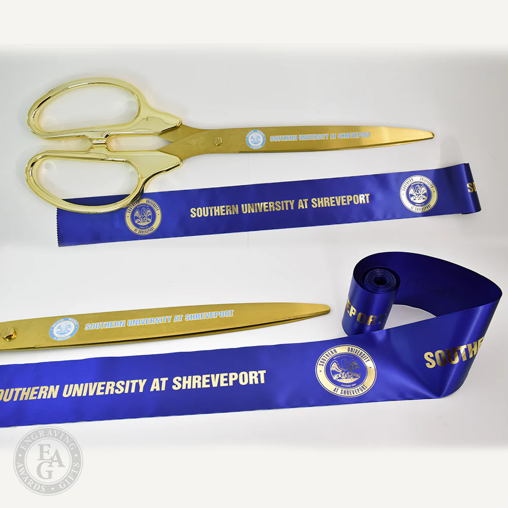 36" Gold Plated Ribbon Cutting Scissors with Gold Blades - Image 17