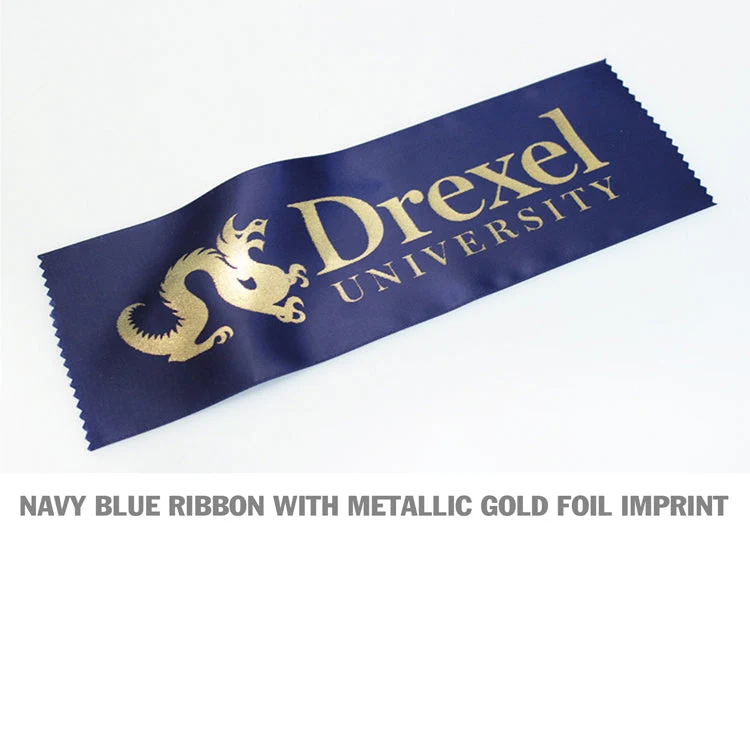 4" Wide Metallic Gold Printed Ribbon - Image 8