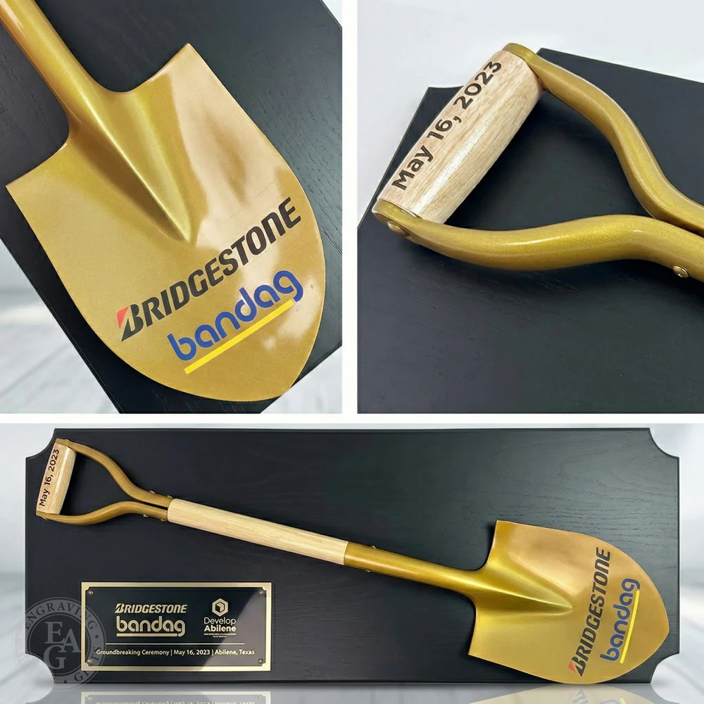42" x 16" Full Size Shovel Plaque - Black Finish - Image 4
