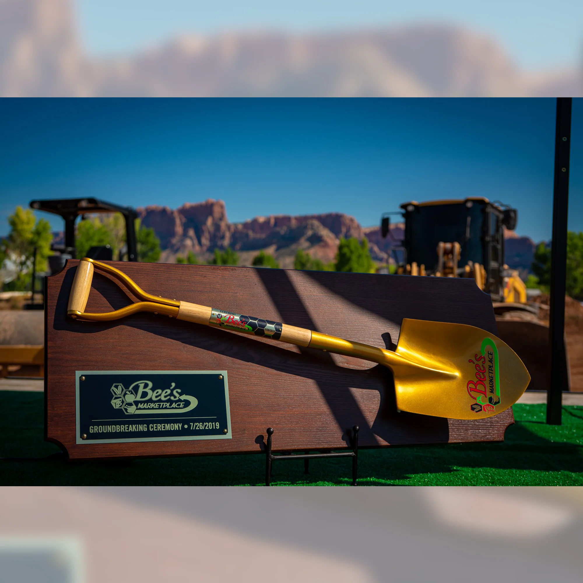 42" x 16" Full Size Shovel Plaque - Image 4