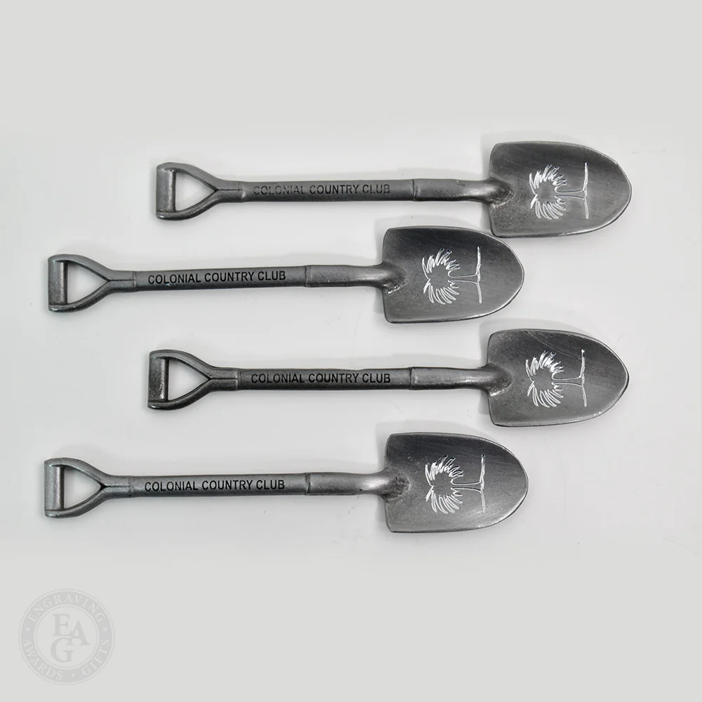 5-1/4" Antique Finish Miniature Shovels - Image 3