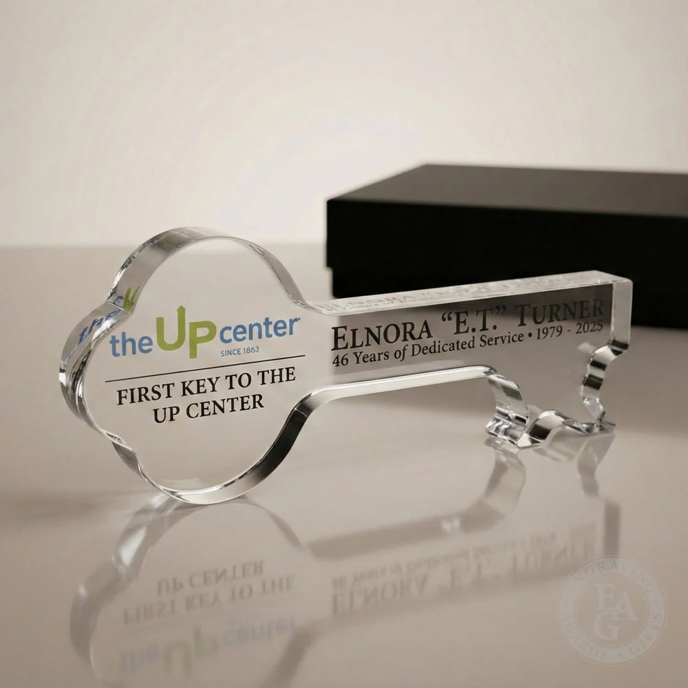 6-3/4" Ceremonial Key to the City - Crystal - Image 8