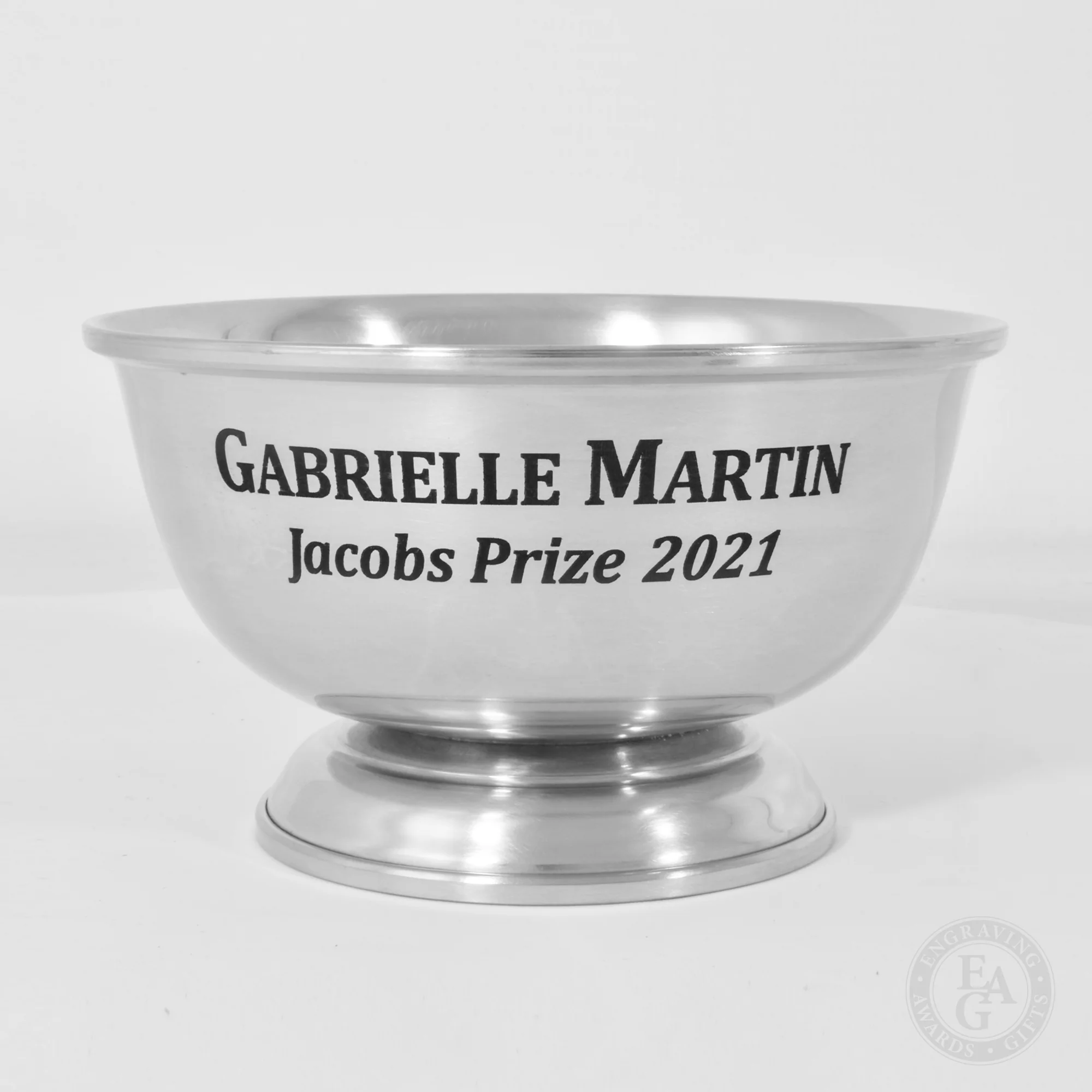 6" - 7" Diameter Pewter Revere Bowl Traditional Design for Awards - Image 4
