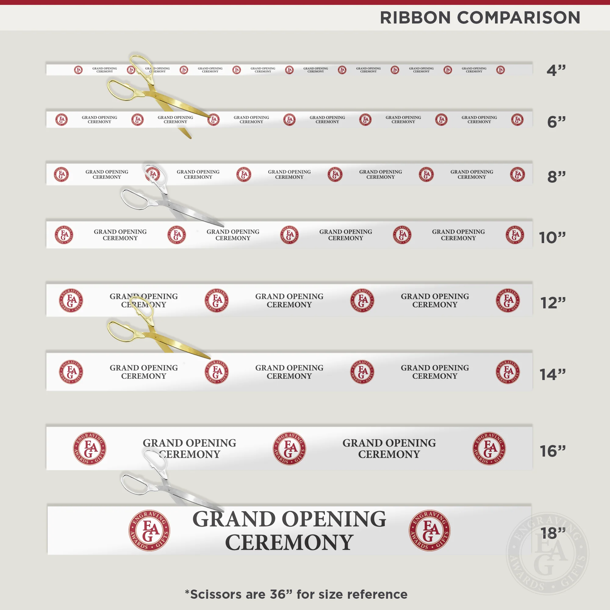 6" Custom Full Color Printed Ribbon - Image 3