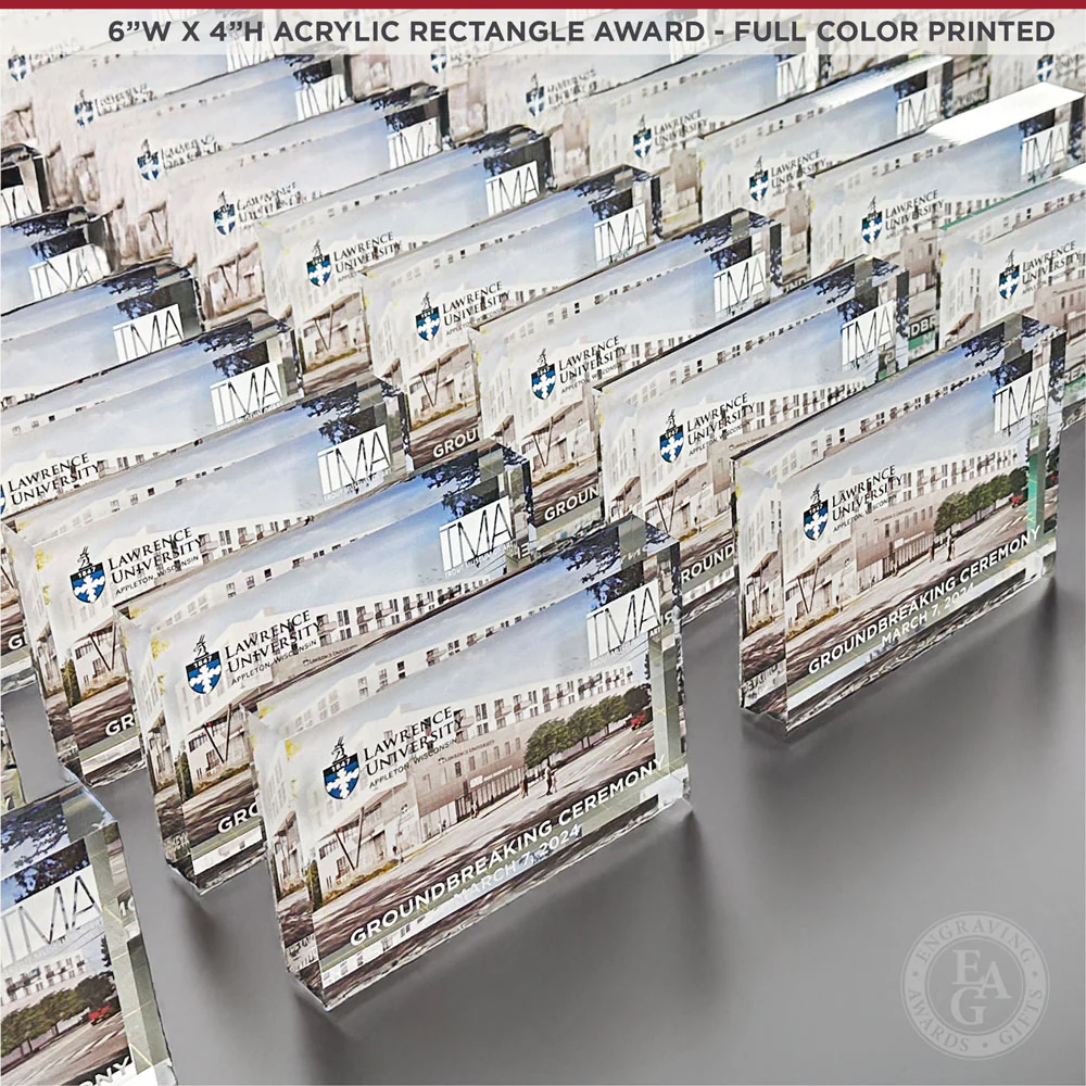 6" x 4" Acrylic Rectangle Award - Image 7