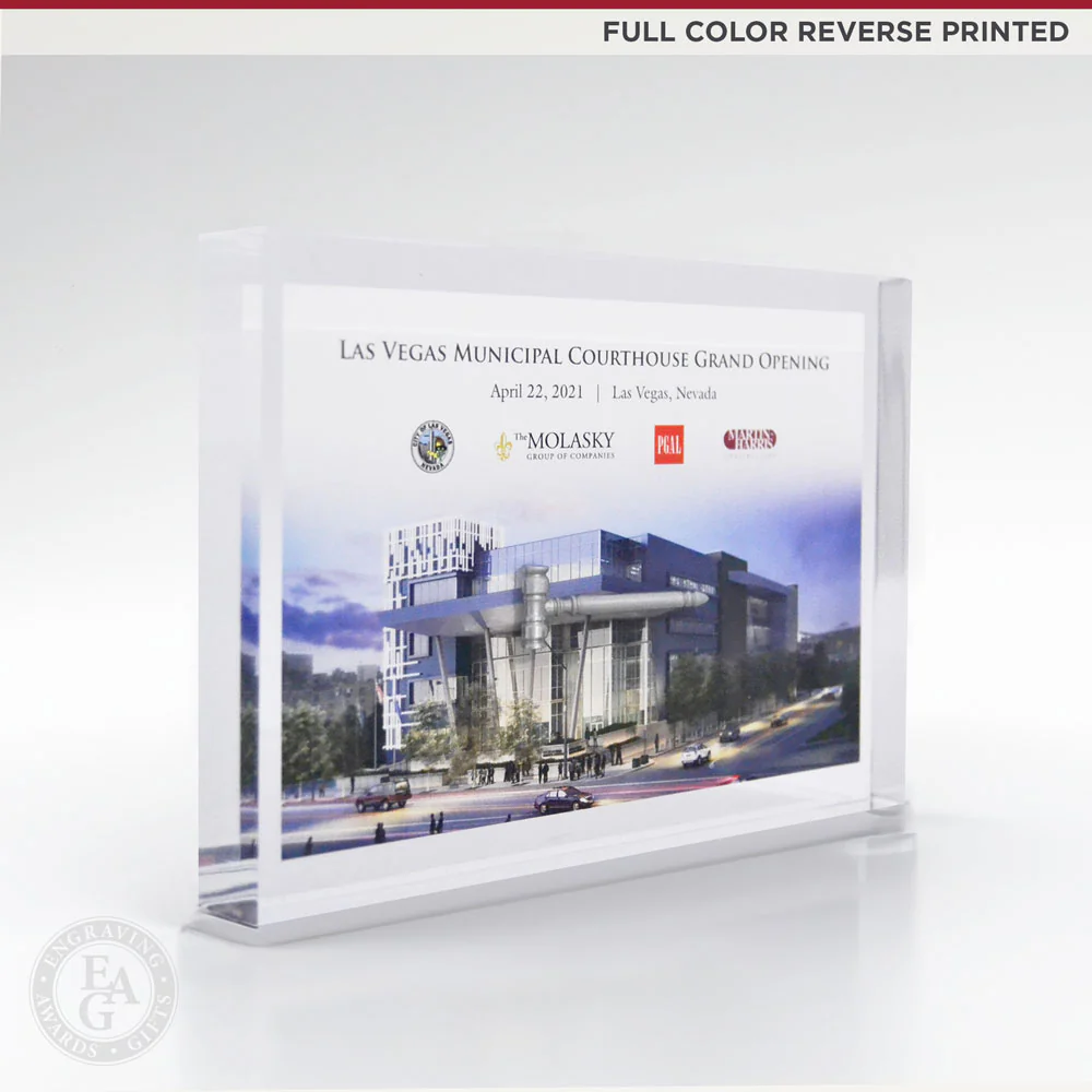 6" x 4" Acrylic Rectangle Award - Image 8