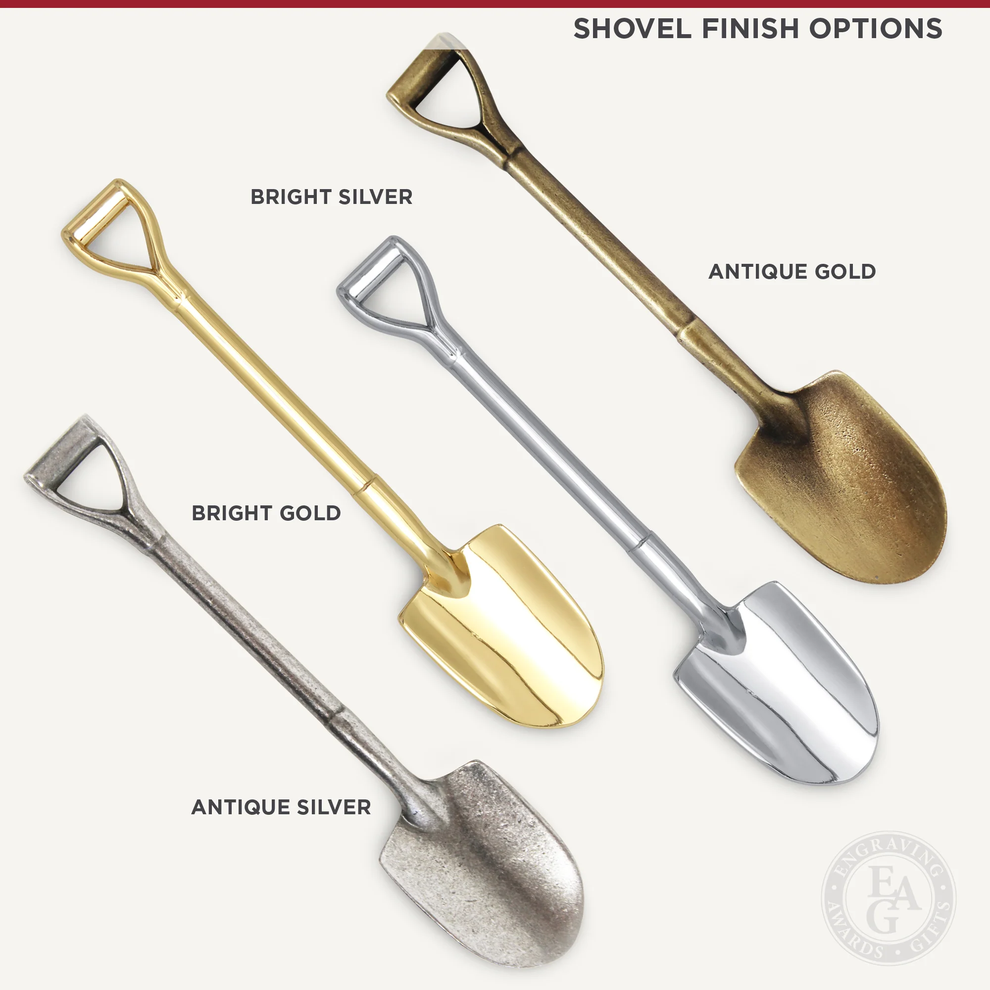 6" x 4" Miniature Shovel Plaque - Image 2