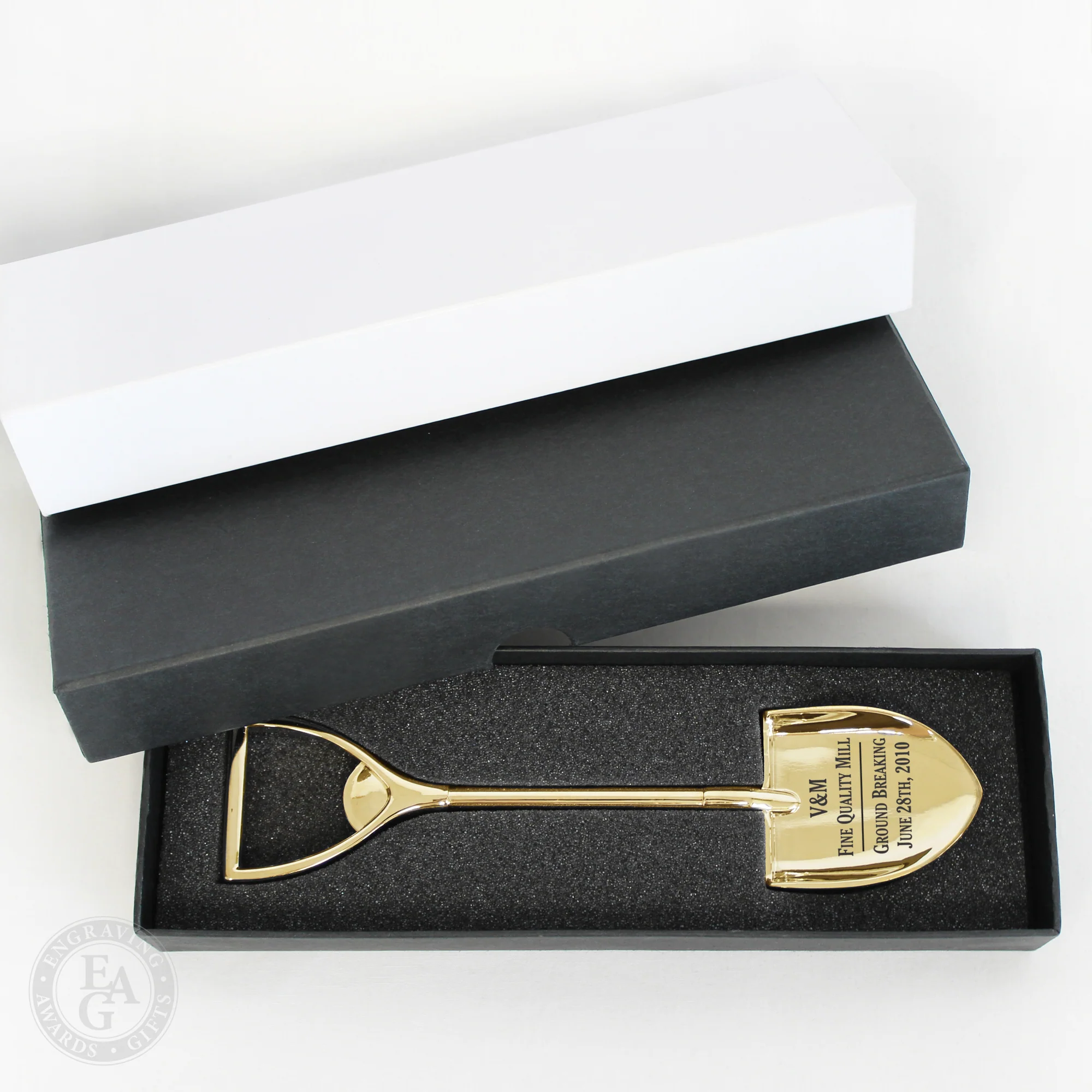 7" Gold & Silver Miniature Ceremonial Shovels - Image 2